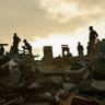 Rescue personnel assist in rescue efforts after earthquakes hit the country, in La Guaira, Venezuela, June 27, 2026.