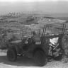 This archive image provided by the Israeli Government Press Office (GPO) shows an Israeli soldier on a jeep patrol on November 1, 1948, along the fledgling Jewish state's northern border with Lebanon.
