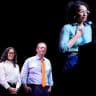Brad Lander, candidate for New York’s 10th Congressional District, Congressional candidate Claire Valdez and Congressional candidate Darializa Avila Chevalier attend the Get Out the Vote rally in Brooklyn, New York, U.S., June 18, 2026.