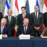 Lebanon, Israel and the United States on Friday signed a trilateral framework agreement aimed at paving the way for a peace deal between the two long-time Middle East adversaries. Washington, DC, on June 26, 2026. 