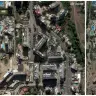 Una combinación de imágenes de satélite muestra los rascacielos de Caraballeda, en Venezuela, antes (izquierda) y después de los terremotos que azotaron el país el 28 de diciembre de 2025 y el 26 de junio de 2026. 