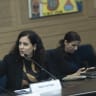 MK Naama Lazimi attends a meeting of the Education, Culture and Sports Committee at the Knesset, the Israeli parliament, in Jerusalem, June 29, 2026.