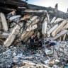 Members of the French 7th Civil Security Training and Intervention Regiment make a recognition in a damaged building in Catia La Mar, La Guaira state, Venezuela, on June 29, 2026. 