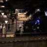 Police officers stand guard after an explosion was reported, on Boulevard d'Italie, in Monaco, June 30, 2026.