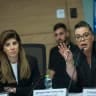 MK GALIT Distel Atbaryan leads the Special Committee for the Communications Law at the Knesset, the Israeli parliament in Jerusalem, June 29, 2026.