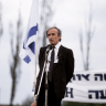 Elie Wiesel at the 1990 March of the Living 