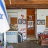 The entrance to the Bibas family home in Kibbutz Nir Oz, near Gaza border, in southern Israel, February 25, 2025