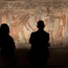 People look at the newly acquired Tomb of Francois, a 4th-century BC masterpiece bought last month by Italy's Culture Ministry for 15 million euros, at the National Etruscan Museum of Villa Giulia in Rome, Italy, June 30, 2026.