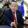 US President Donald Trump talks to reporters after signing an executive order dealing with automobile repairs with Environmental Protection Agency Administrator Lee Zeldin in the Oval Office at the White House on June 29, 2026 in Washington, DC. 