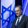 Defense Minister Israel Katz attends a conference at Binyanei HaUma (Jerusalem International Convention Center) in Jerusalem, June 17, 2026.