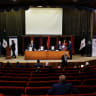 MEMBERS OF electoral colleges gather to vote, to select their candidates for the new Syrian Parliament since Bashar al-Assad's government was toppled, in Damascus, Syria, October 5, 2025.
