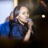Democratic congressional candidate Melat Kiros speaks to supporters at an election-night watch party after winning the Colorado primary on June 30, 2026 in Denver, Colorado. 