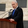 Israel's Prime Minister Benjamin Netanyahu speaks during a ceremony commemorating Israel's Remembrance Day for fallen soldiers, or Yom HaZikaron, at the Military Cemetery on Mount Herzl in Jerusalem on April 21, 2026