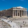 The restored western face of the Parthenon, Greece, July 2, 2026.