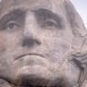An illustrative image of George Washington's head on Mount Rushmore. 
