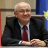 Alexandru Munteanu, Moldova's Prime Minister, attends a meeting with members of the media in Chisinau, Moldova, October 28, 2025.