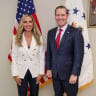 Newly appointed  Senior Policy Advisor at the US Mission to the United Nations Ellie Cohanim with US Ambassador to the UN Mike Waltz.