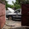 A police vehicle stands outside the home of journalist Roxana Guzman, who was abducted by unidentified armed men at her residence on June 2, in Nanchital, Veracruz state, Mexico, June 12, 2026. 