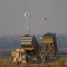 Iron Dome batteries are seen stationed near the southern Israeli city of Sderot, August 6, 2022