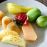 A plate of fruit