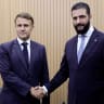 France's President Emmanuel Macron and Syria's interim President Ahmed al-Sharaa shake hands during a bilateral meeting within the framework of the COP30 UN climate conference in Belem, Para State, Brazil on November 6, 2025.