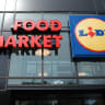 A Lidl Supermarket is seen on May 11, 2026 in the Crown Heights neighborhood of the Brooklyn borough in New York City.