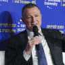 MK Yuli Edelstein speaks during a conference at the Reichman University in Herzliya, on January 13, 2026.