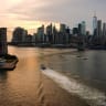 Boats sail along the East River, July 4, 2026; illustrative.