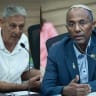 MKs Ram Ben Barak (L) and Moshe Solomon (R). 