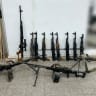 Weapons found by the IDF in southern Lebanon.