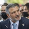 Israel Security Agency (Shin Bet) Director David Zini visits at Mount Herzl Military Cemetery in Jerusalem during Memorial Day which commemorates the fallen Israeli soldiers and victims of terror, on April 21, 2026.