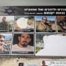 Vandalized photos of October 7 victims near Yokne'am, July 6, 2026.