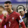 Cristiano Ronaldo of Portugal in tears after the FIFA World Cup 2026 Round Of 16 match between Portugal and Spain at Dallas Stadium on July 6, 2026 in Arlington, United States. 