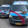 Shufersal delivery drivers decorated the vehicles with flowers