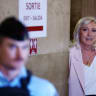 French far-right leader Marine Le Pen, member of the Rassemblement National party, arrives to attend the verdict in her appeal trial, alongside the RN party and 10 others found guilty of diverting European Parliament funds, at the Paris courthouse on the Ile de la Cite, in France, July 7, 2026. 