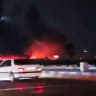 Smoke rises from a fire after an explosion, amid reports of explosions by Iranian state media, in Bandar Abbas, Hormozgan Province, Iran in this screengrab obtained from a social media video released July 8, 2026.