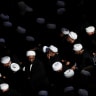 Clerics wait for the arrival of the coffin of Iran's late Supreme Leader Ayatollah Ali Khamenei, who was killed on February 28 in Israeli and US airstrikes, on the day of a funeral procession for Khamenei, at the Imam Ali Shrine in Najaf, Iraq, July 8, 2026. 