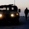  Military Vehicle patroling. Border Police are stationed and patroling at the Harif Mountain area, at the border between Israel and Egypt.