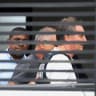 Former Brazilian President Jair Bolsonaro arrives home to begin serving house arrest following authorization by Supreme Court Justice Alexandre de Moraes, after Bolsonaro was convicted by a Supreme Court majority of plotting a coup to remain in power after losing the 2022 election, in Brasilia.
