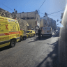 Magen David Adom paramedics respond to a suspected carbon monoxide poisoning incident at a beauty salon in Jerusalem, July 8, 2026.