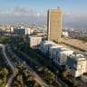 Aerial view of the Haifa university. September 20, 2018.