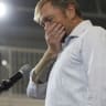 Democratic U.S. Senate candidate Graham Platner speaks at his Primary Election event on June 9, 2026 in Blue Hill, Maine.