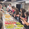 KIDS FROM GONEN cooking together with Chef Ran. 