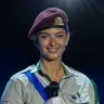 El sargento primero Oren Metzuyanim, un soldado solitario de 21 años, durante el ensayo general de la ceremonia del 78.º aniversario del Día de la Independencia, celebrada en el Monte Herzl, Jerusalén, el 19 de abril de 2026. 