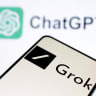 xAI Grok chatbot and ChatGPT logos are seen in this illustration taken, March 11, 2024
