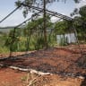  A general view of a burnt emergency medical tent set up by Doctors Without Borders (MSF) at the General Referral Hospital of Mongbwalu in Mongbwalu, on May 23, 2026.