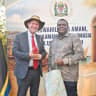 CHIEF OF State Protocol Gil Haskel with Tanzanian Ambassador Alex Gabriel Kallua. 