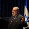 US Ambassador to Israel Mike Huckabee speaks during the Jerusalem Summit, a conference on antisemitism and Christian support for Israel, at the Israel's Ministry of Foreign Affairs, in Jerusalem, June 11, 2026. 