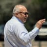 Yisrael Beytenu leader MK Avigdor Liberman tours kibbutz Be'eri, southern Israel, May 14, 2026