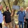 US Ambassador to Israel Mike Huckabee and former Gaza hostage Yarden Bibas at the My Tree in Israel event in Moshav HaYogev. July 9, 2026.